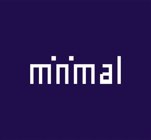 Minimales Typografisches Logo Einfaches Design Perfekte Minimale Logo Vorlage Vektor — Stockvektor
