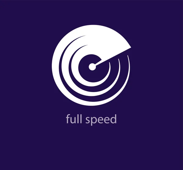Кінцевий Логотип Циклу Швидкості Унікальний Дизайн Творчий Шаблон Логотипу Круглого — стоковий вектор