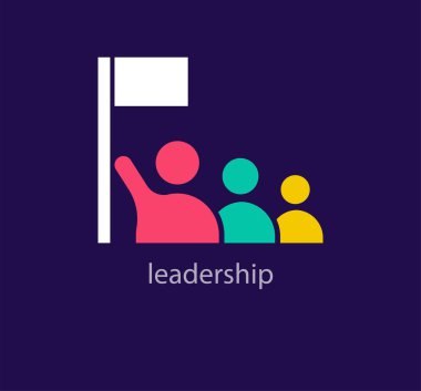 Liderlik. liderlik kavramı vektör illüstrasyonu