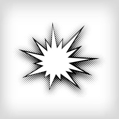 Yaratıcı bomba pop sanat nokta tasarımı. Vektör. Posterler, web siteleri, web sayfaları, kartvizitler, kartpostallar, iç tasarım için modern arkaplan.