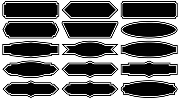 Étiquette Vintage Noire Cadre Vintage — Image vectorielle