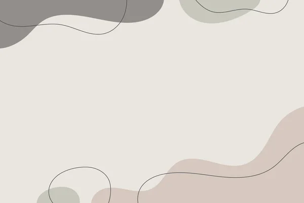Ploché Abstraktní Pozadí Ručně Kreslené Geometrické Tvary Abstraktní Vzor Jednoduchý — Stockový vektor