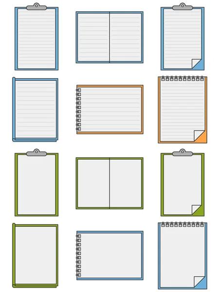 笔记本元件的设计 笔记本图标 — 图库矢量图片