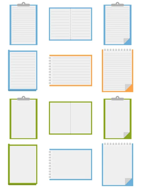 Diseño Elementos Cuaderno Icono Del Cuaderno — Archivo Imágenes Vectoriales