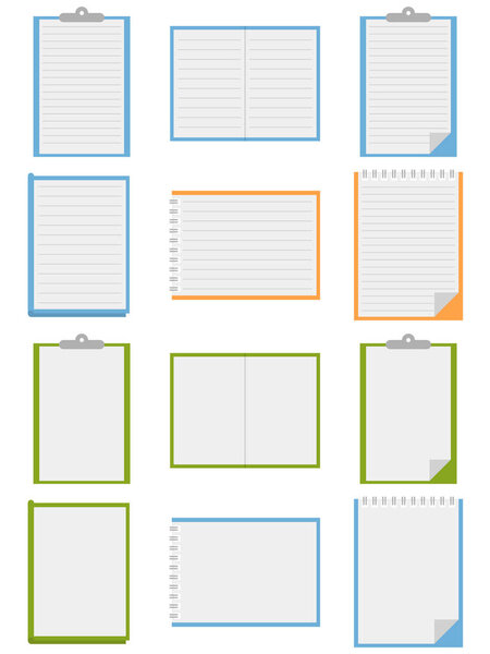 Notebook element design. Notebook icon.