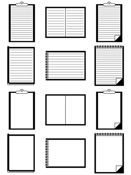 笔记本元件的设计 笔记本图标 — 图库矢量图片