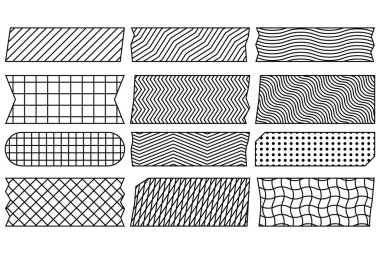 Tape simple design. Tape decorative elements.