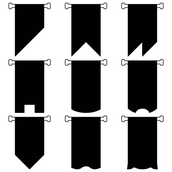 Flagga Enkel Design Deklarativa Flaggelement — Stock vektor