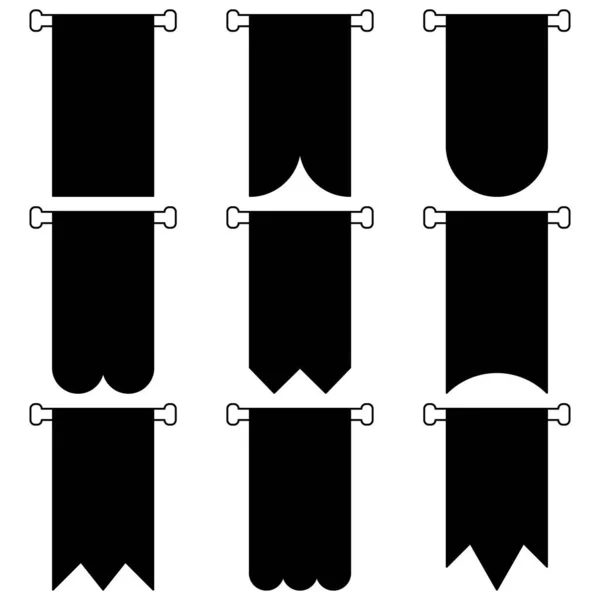 シンプルなデザインをフラグ 旗の装飾要素 — ストックベクタ