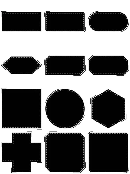 Frame Batas Desain Sederhana Geometris Elemen Dekoratif Bingkai Banner Desain - Stok Vektor