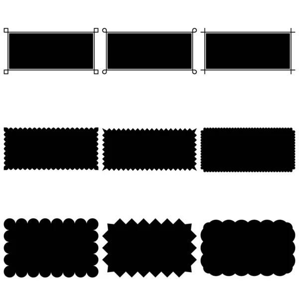 边框几何简约的设计 框架装饰要素 图库插图