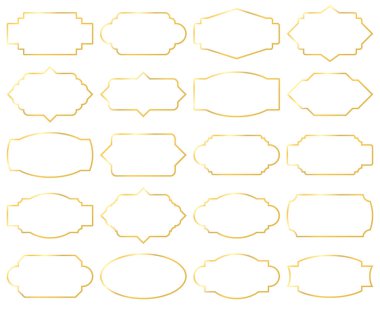 Çerçeve altın mahsulü. Çerçeve sınır basit tasarımı. Çerçeve dekoratif öğeler.