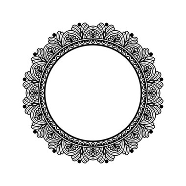 Mandala şeklinde dairesel desen