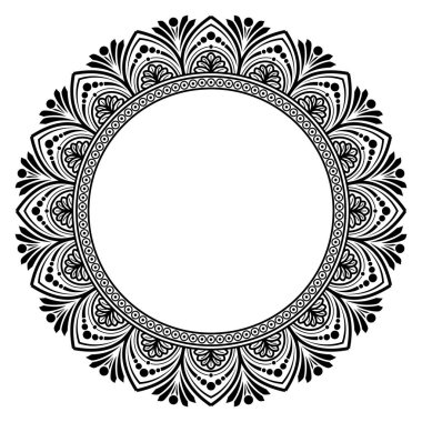 Mandala şeklinde dairesel desen