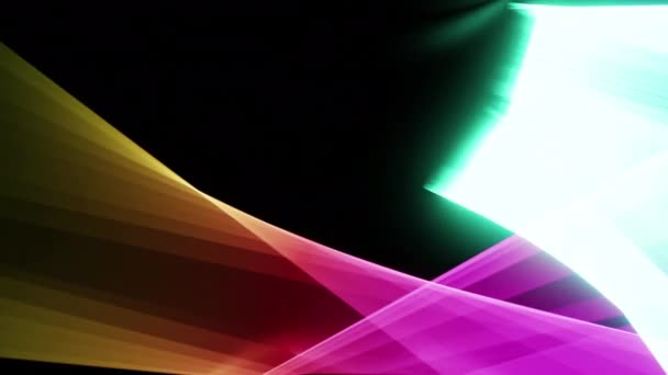 Abstract Kleurrijke Glow Lines Achtergrond — Stockvideo