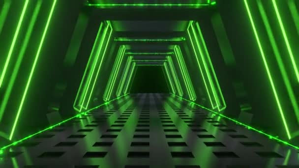 Abstrakt Lasertunnel Bakgrund Loop — Stockvideo