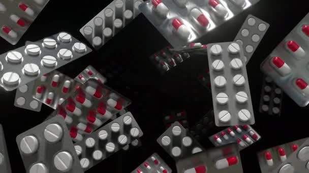 Аннотация Pill Tunnel Background Loop — стоковое видео