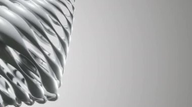 Soyut Krom Geometri Arkaplan Döngüsü