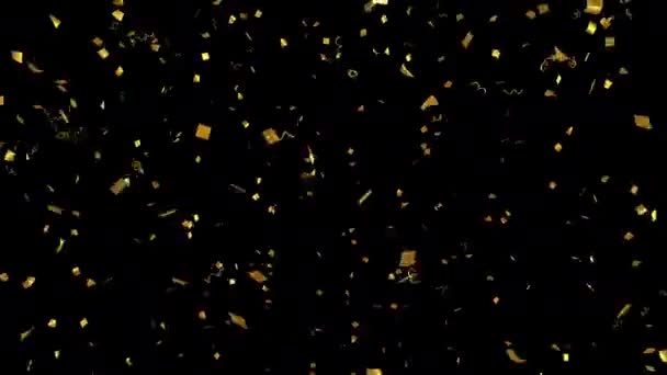 Confetti Blast Med Alpha Channel — Stockvideo
