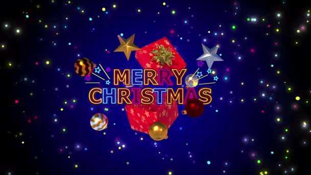 Boże Narodzenie Czas Prezent Tło — Wideo stockowe