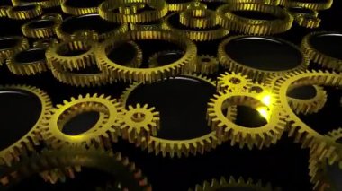 Golden Gear Tüneli Arkaplan Döngüsü