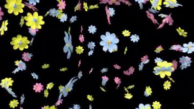 Alfa Kanallı Çiçek Patlaması Elementi