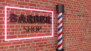 Baber Dükkanı İşareti Arkaplan ve Döngü