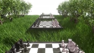 Satranç Bahçesi Oyun Arkaplanı ve Döngü