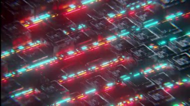 Renkli Küp Arkaplan ve Döngü