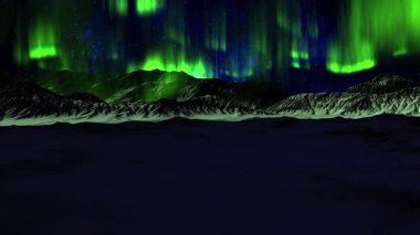 Aurora Gece Gökyüzü Doğa Arkaplanı
