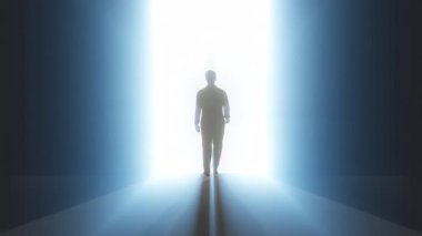 Adam Yürüyüşü Parlak Arkaplan ve Döngü