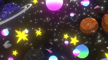 Çizgi film Uzay Tüneli Arkaplanı ve Döngüsü