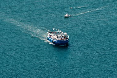 San Sebastian, İspanya, 8 Temmuz 2024, Ondaretta Tekne Turu.