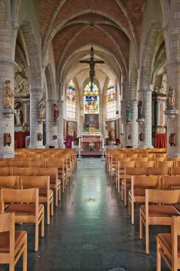 Church of St-Stefanus. Interior view clipart