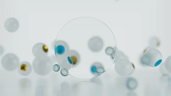 Fundo Abstração Grupo Camadas Vidro Plástico Mockup Sobre Tema Pesquisa Imagens Royalty-Free