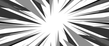 Pop sanat çizgi romanları. Çizgi film kapağı. Hız efekti vektör arkaplanı.