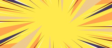 Pop sanat çizgi romanları. Çizgi film kapağı. Hız efekti vektör arkaplanı.