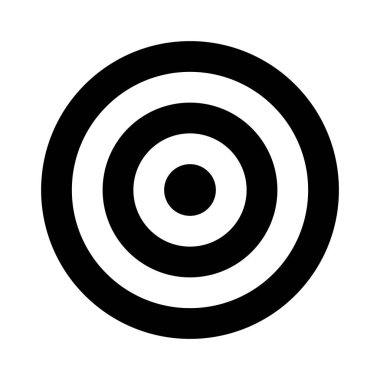 Archery, shooting target icon. Goal sign. Target vector illustration isolated on white background