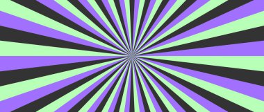 Retro sun rays background. Cartoon sunlight backdrop. Vector background with stripes.