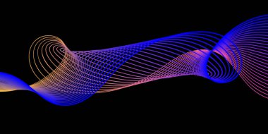 soyut dalga çizgileri modern vektör arkaplanı