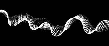 soyut dalga çizgileri modern vektör arkaplanı