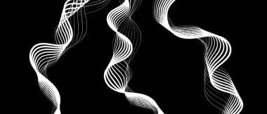 soyut dalga çizgileri modern vektör arkaplanı