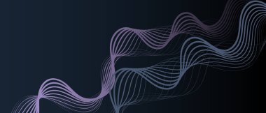 soyut dalga çizgileri modern vektör arkaplanı