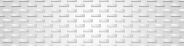 Abstract white background with geometric pattern. Abstract wallpaper. Modern horizontal background Vector EPS 10