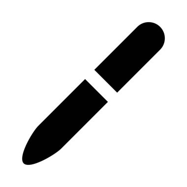 Pen or pencil icon. Device for creativity, drawing and writing. Modern black icon vector isolated on white background.