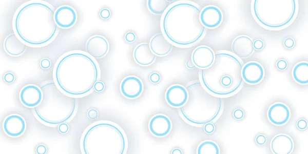 Abstract White Blue Circles Background Backdrop Illustration Your Design Modern — Stock Vector