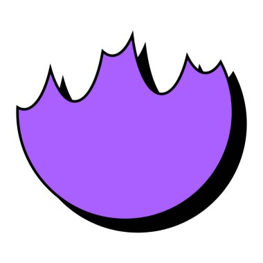Abstract purple icon. Abstract vector shape isolated on a white background.