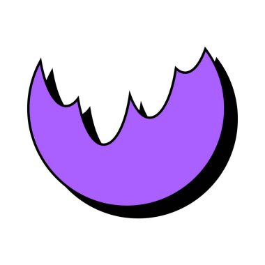 Abstract purple icon. Abstract vector shape isolated on a white background.