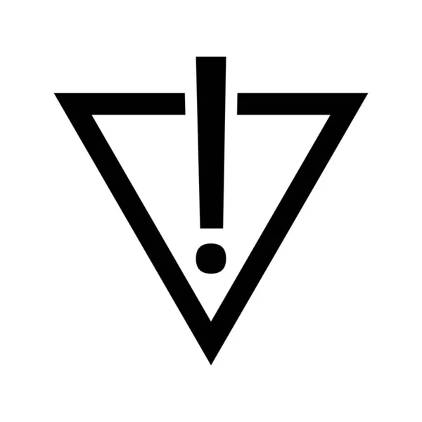 Signo Signo Signo Exclamación Icono Triángulo Vector Aislado Sobre Fondo — Vector de stock