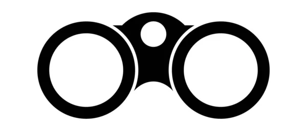 Binoculars Icon Vector Illustration Isolated White Background — Stockvektor